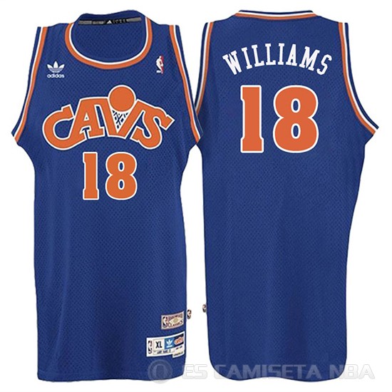 Camiseta Williams #18 Cleveland Cavaliers Retro 2008 Azul - Haga un click en la imagen para cerrar